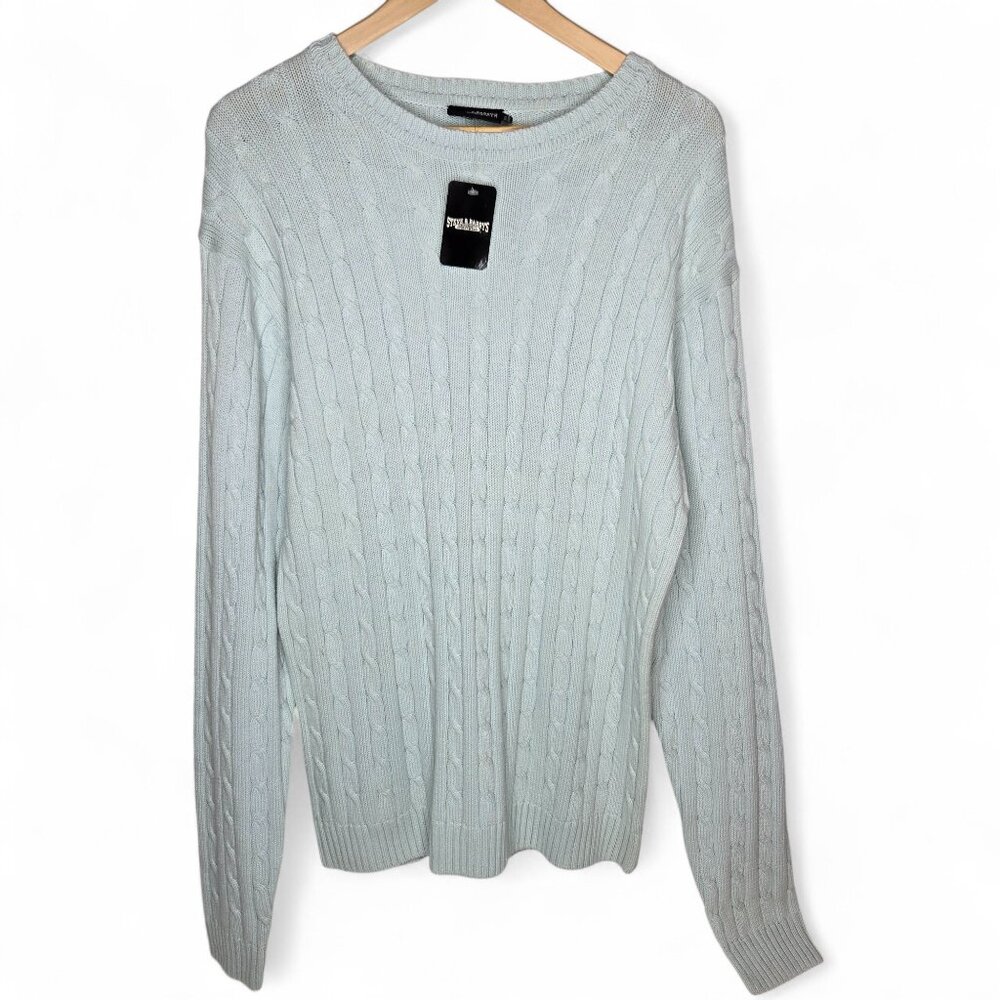 NWT Steve & Barry's Cable Knit Sweater Women's Long Sleeve Academic Office XL